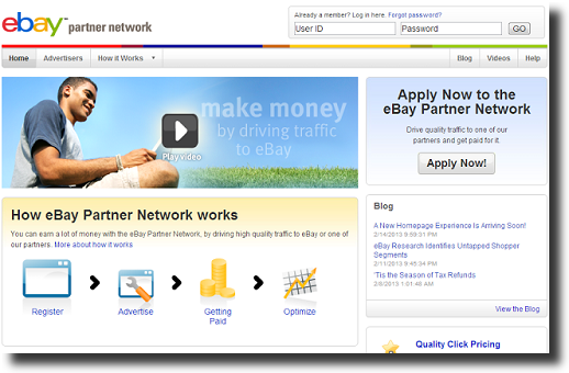 ebay affiliate program payout