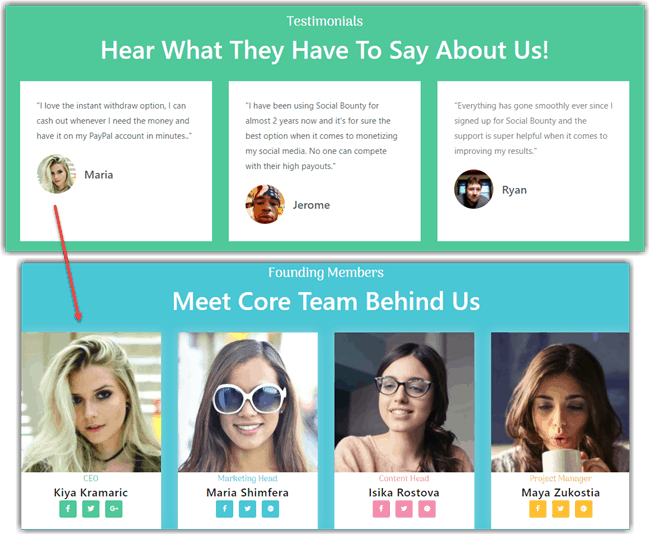 Social-Bounty-Fake-Testimonials