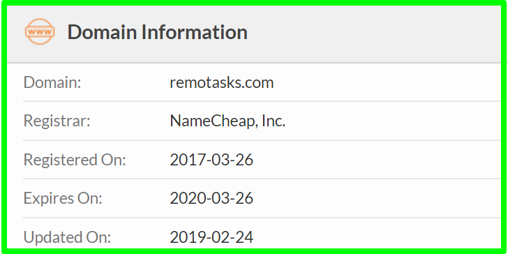 Remotasks-WhoIs-Registration