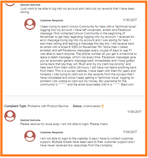 Univox-Complaints-About-Getting-Blocked