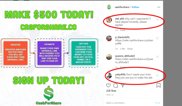 Cashforshare-earning-claims