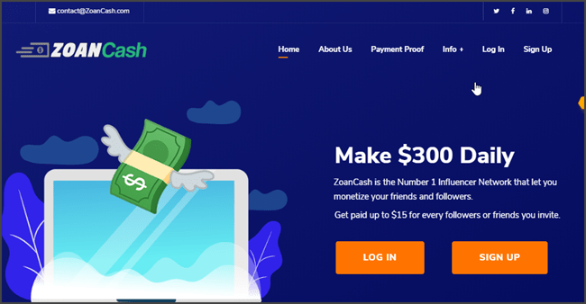 ZoanCash-Home-Page
