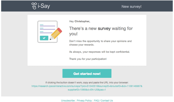 Is I Say Survey A Scam How To Make Money With Paid Surveys Building   I Say Survey Email 