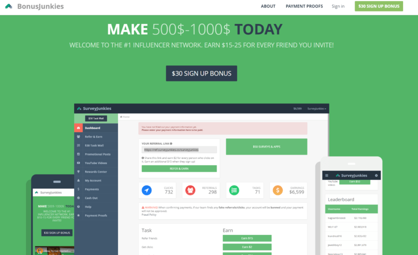 BonusJunkies-Home-Page