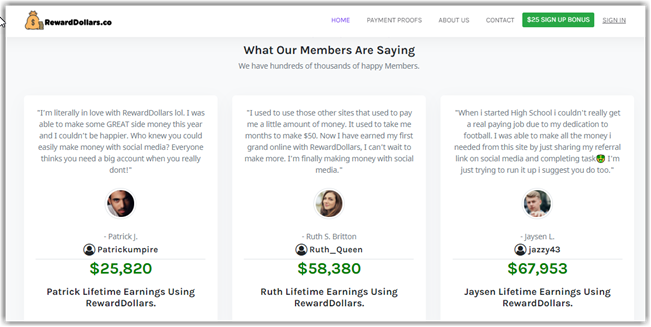 RewardDollars-Fake-Customer-Testimonials