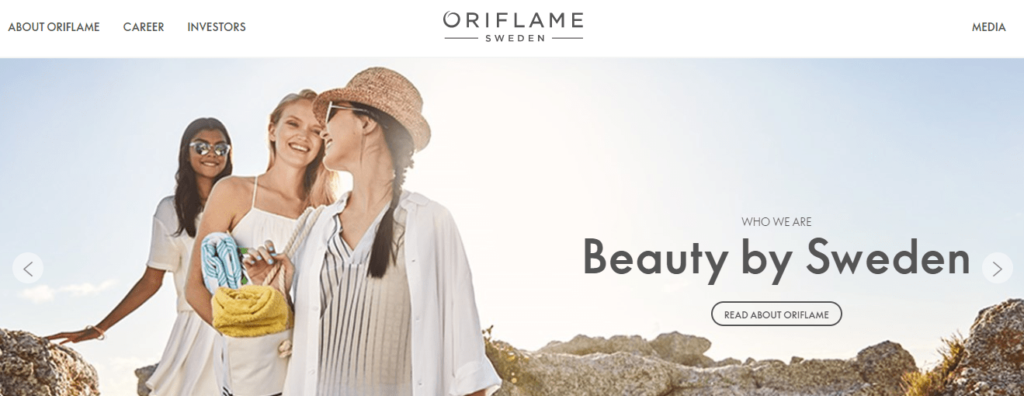 Oriflame-Landing-Page