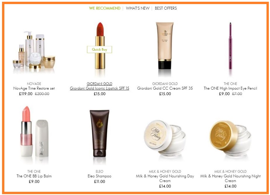 Oriflame-Recommended-Products